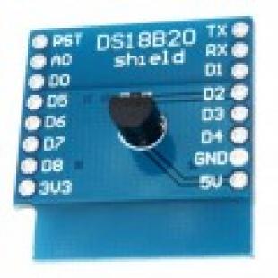 ESP8266 WeMos D1 Mini DS18B20 Temperature Shield