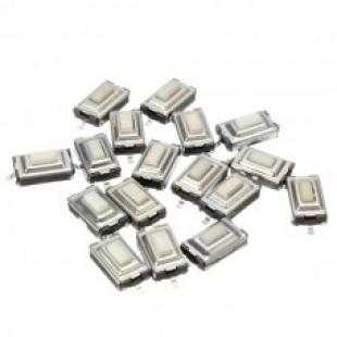 Tactile Push Button Switch SMD 6mm 2 Pin White