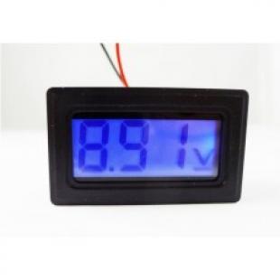 Mini 2 Wire 0.56'' Blue LCD Voltmeter 30V