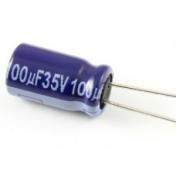 Electrolytic 100uF 35V Capacitor