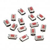 Tactile Push Button Switch SMD 6mm 2 Pin Red