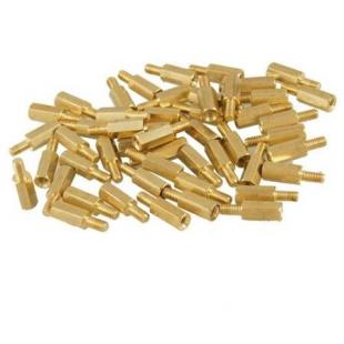Distance column M3 x 10 mm brass