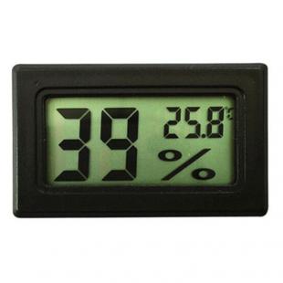 Digital LCD Thermometer and Hygrometer Inside to the Panel