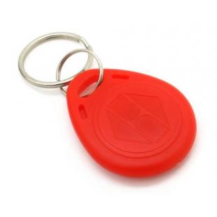 Keyfob RFID access chip key ring 125Khz red