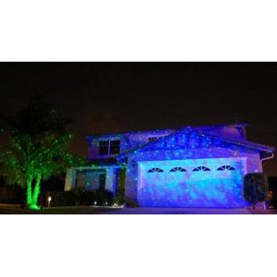 Outdoor laser green + blue - static