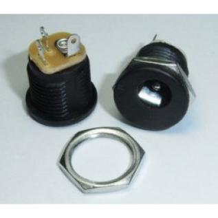 DC Power Jack 2.1mm Enclosed Frame With Switch