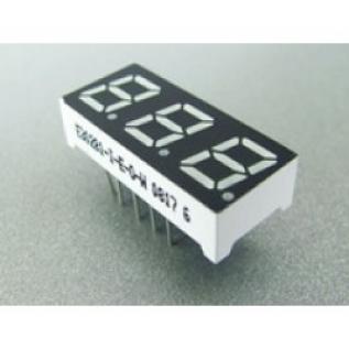LED Display 7 Segment 3 Digit 0.28 inch Common Anode Red