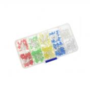 5mm 3mm LED light emitting diode red, yellow, green, white and blue 5 colors each with 10/100 LED lamp sorting boxes.